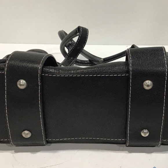 Women’s Bally Stylish Black Leather Satchel Shoulder Bag - Picture 3 of 6